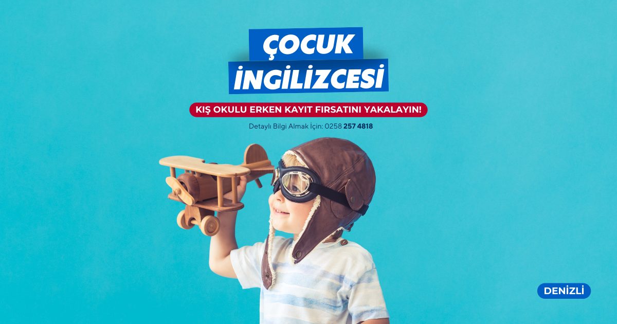 Denizlide çocuklar için ingilizce kursu